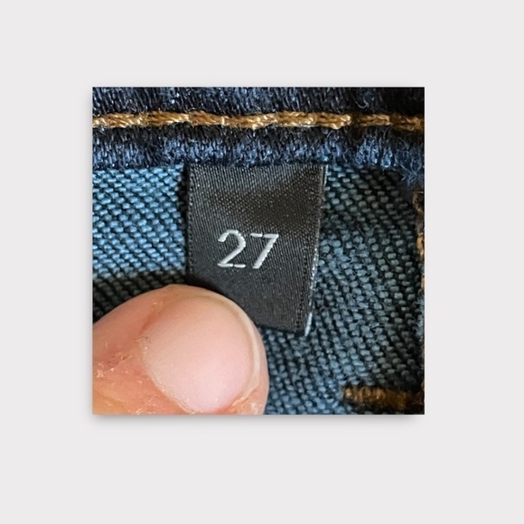 J Brand Maternity Mama J Eminence Straight Leg Elastic Side Dark Wash Size 27 - Picture 7 of 8